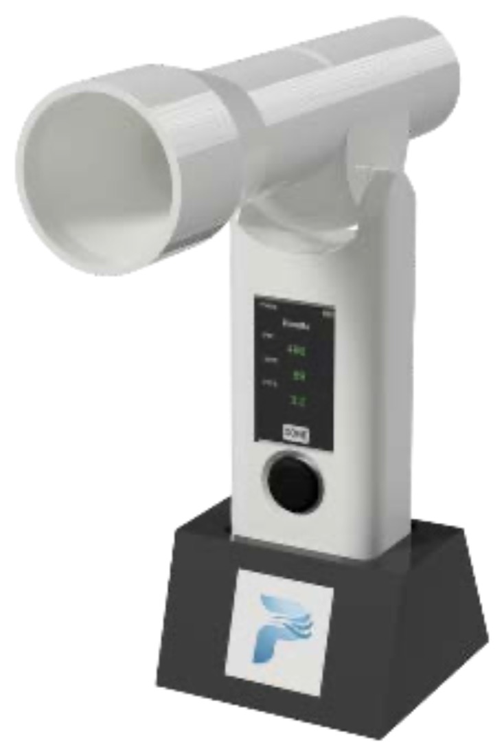 PRAAN digital peak flow device